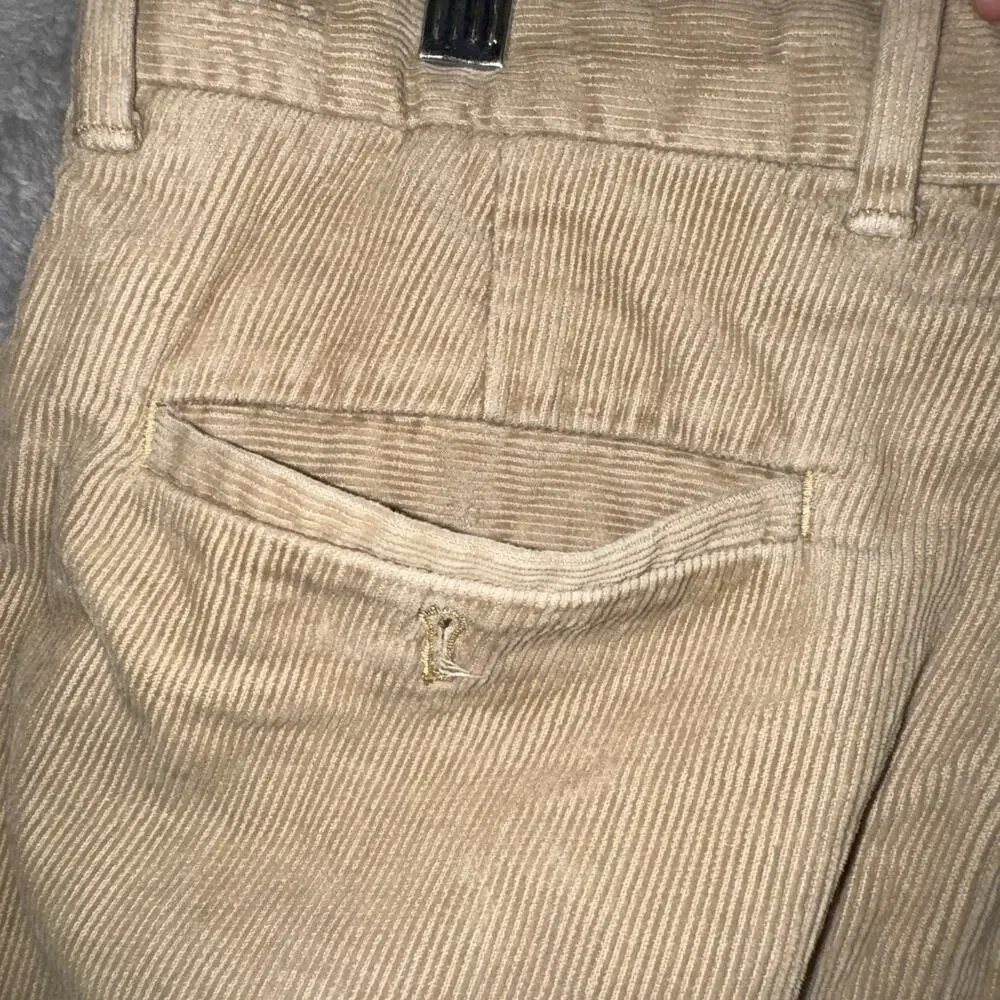 Polo Golf Ralph Lauren Corduroy Pants Tan Men's 32x34 Preppy *Read*